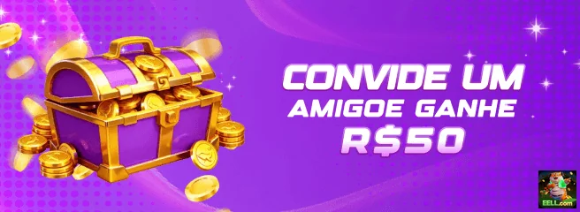 Baú roxo com moedas destacando benefícios de eell.