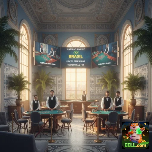 eell apresenta ambiente elegante de cassino ao vivo no Brasil.